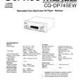PANASONIC CQDP745EW Manual de Usuario