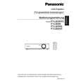 PANASONIC PTLB20SE Manual de Usuario