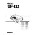 PANASONIC UF123 Manual de Usuario