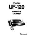 PANASONIC UF120 Manual de Usuario