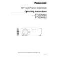 PANASONIC PTD7600E Manual de Usuario