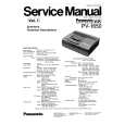 PANASONIC PV1650 Manual de Servicio