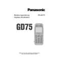 PANASONIC GD75 Manual de Usuario
