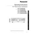PANASONIC PT-D5600E Manual de Usuario