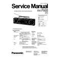 PANASONIC RXFW20 Manual de Servicio