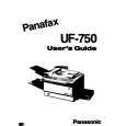 PANASONIC UF750 Manual de Usuario