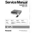 PANASONIC NV777 Manual de Servicio