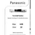 PANASONIC TUDSFS3 Manual de Usuario