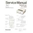 PANASONIC PV5000 Manual de Servicio
