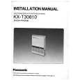 PANASONIC KXTA308 INSTALL Manual de Servicio