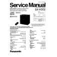 PANASONIC SAHD52 Manual de Servicio