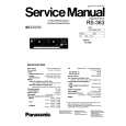 PANASONIC RS363 Manual de Servicio