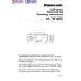 PANASONIC PT-L712 Manual de Usuario