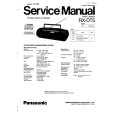 PANASONIC RXDT5 Manual de Servicio
