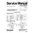 PANASONIC RXCW25F Manual de Servicio