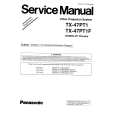 PANASONIC TX47PT1/F Manual de Servicio