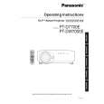 PANASONIC PTDW7000E Manual de Usuario