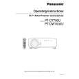 PANASONIC PT-DW7000U Manual de Usuario