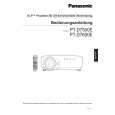 PANASONIC PTD7500E Manual de Usuario