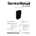 PANASONIC RQ-314S-E Manual de Servicio