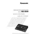PANASONIC RK-H500 Manual de Usuario