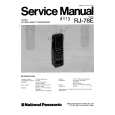 PANASONIC RJ78E Manual de Servicio